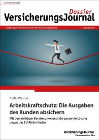 Titelbild von Dossier „Arbeitskraftschutz: Die Ausgaben des Kunden absichern“